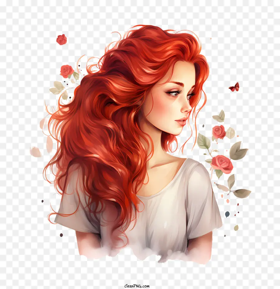 Aime Ta Journée De Cheveux Roux，Les Cheveux Rouges PNG