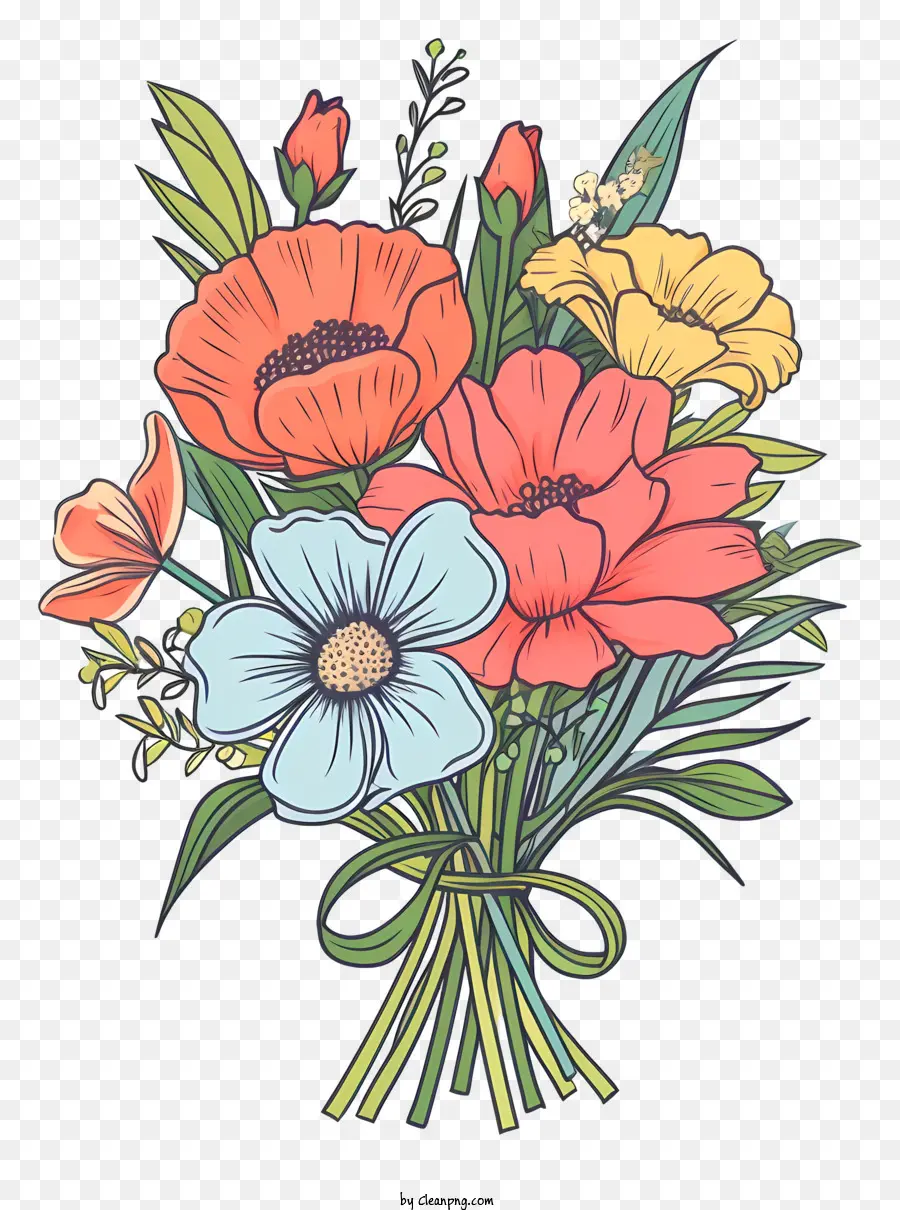 Bouquet De Fleurs，Fleurs PNG