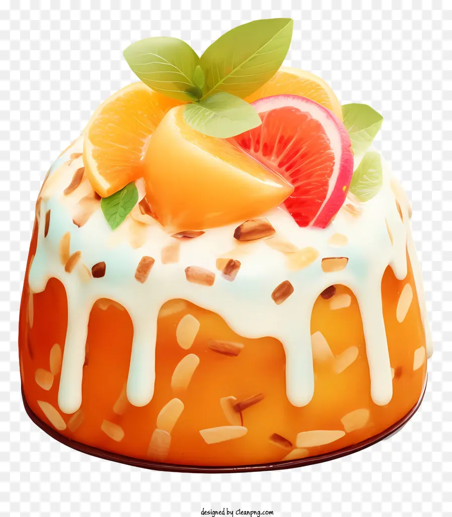 Gâteau Aux Fruits，Tranches D'orange PNG