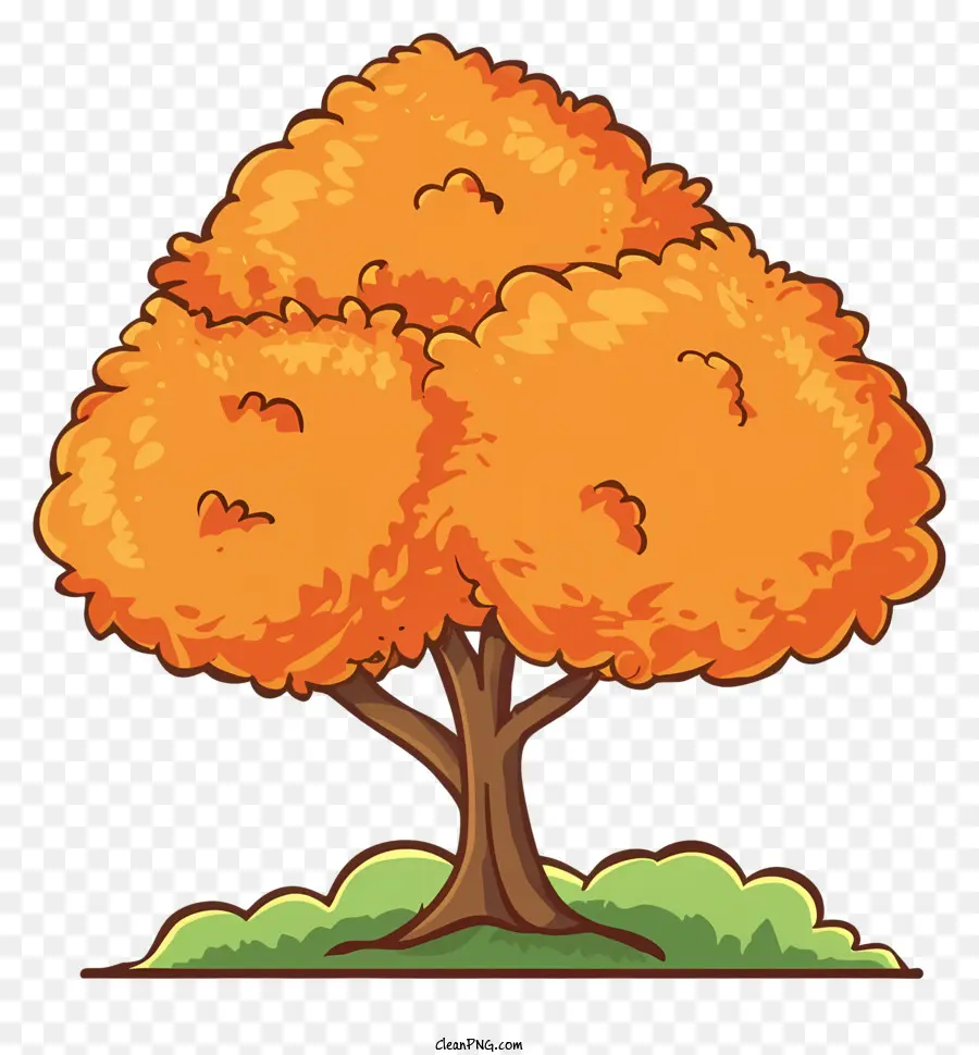 Arbre De Dessin Animé，Arbre D'automne PNG