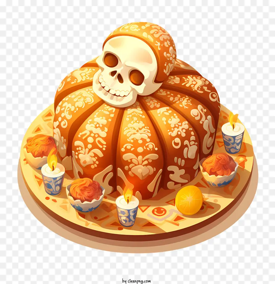 Pan De Muerto，Pain PNG