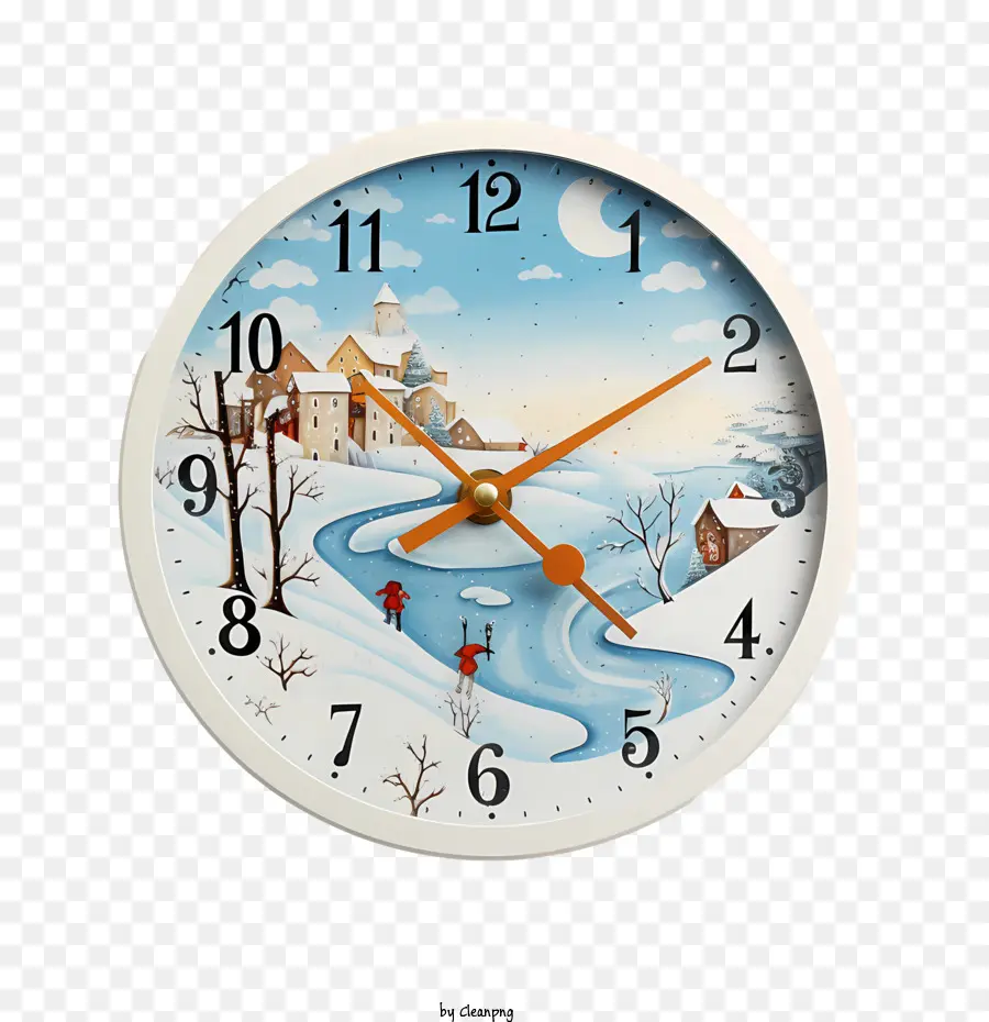 Heure D'hiver，Horloge PNG