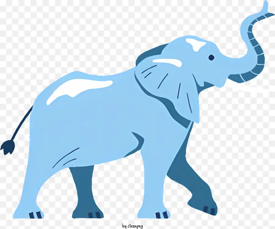 Éléphant De Dessin Animé，Éléphant Bleu PNG