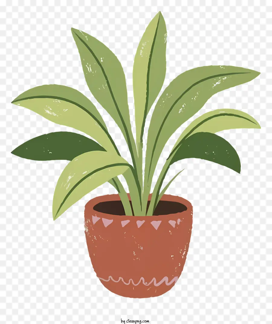 Pot Brun，Les Petites Plantes PNG