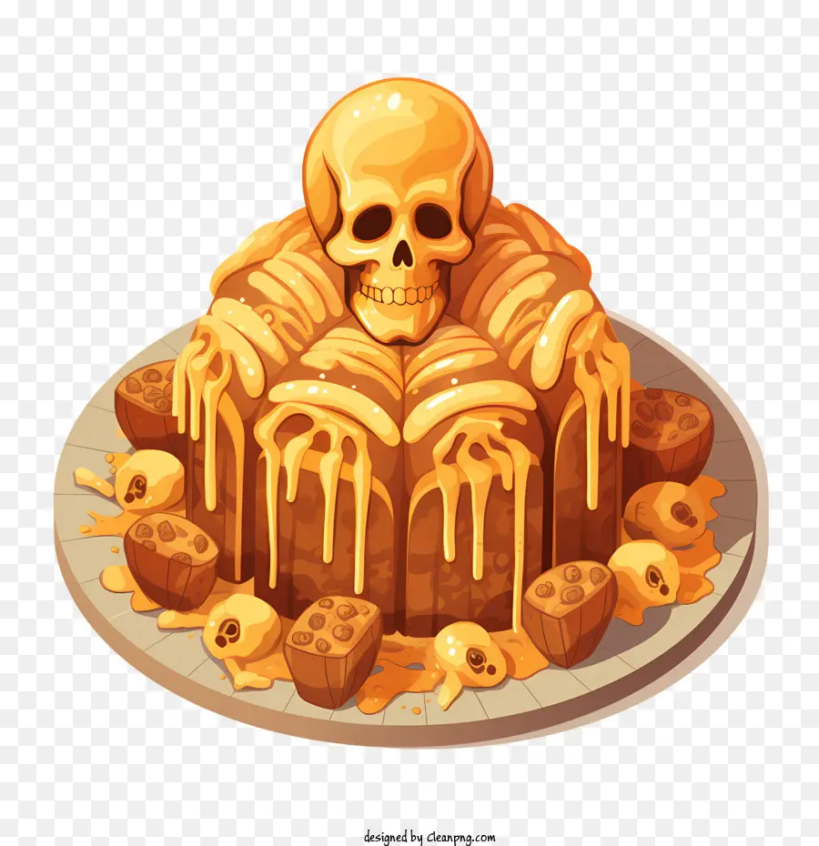 Pan De Muerto，Gâteau Crâne PNG