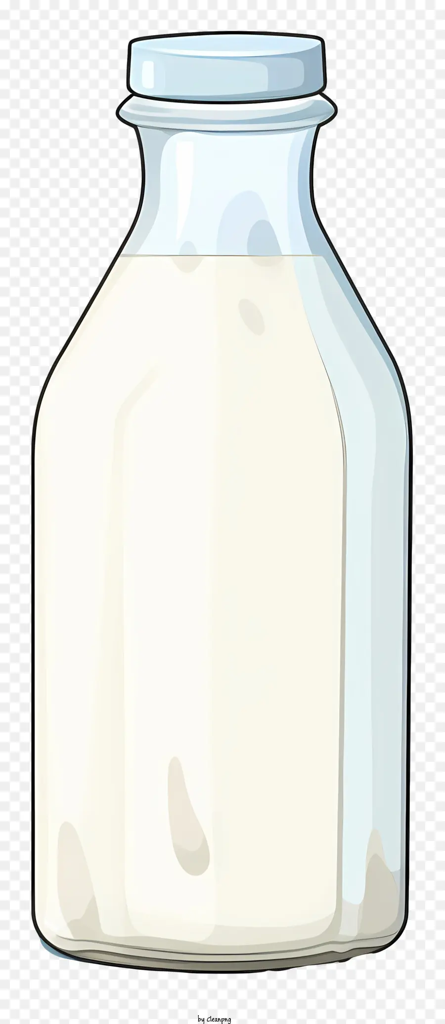 Bouteille En Verre，Bouteille De Lait PNG