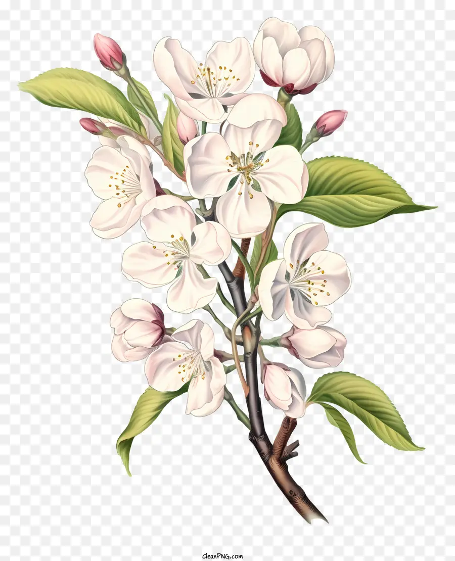 Peinture，Pommier à Fleurs PNG