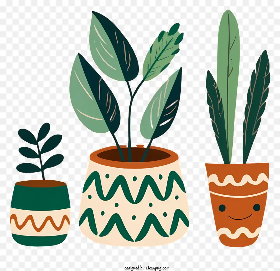 Les Plantes En Pot，Groupe De Plantes PNG
