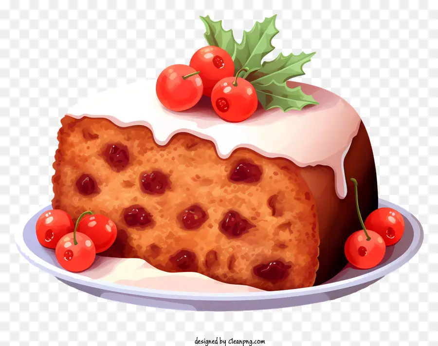 Gâteau Aux Fruits，Tranche PNG