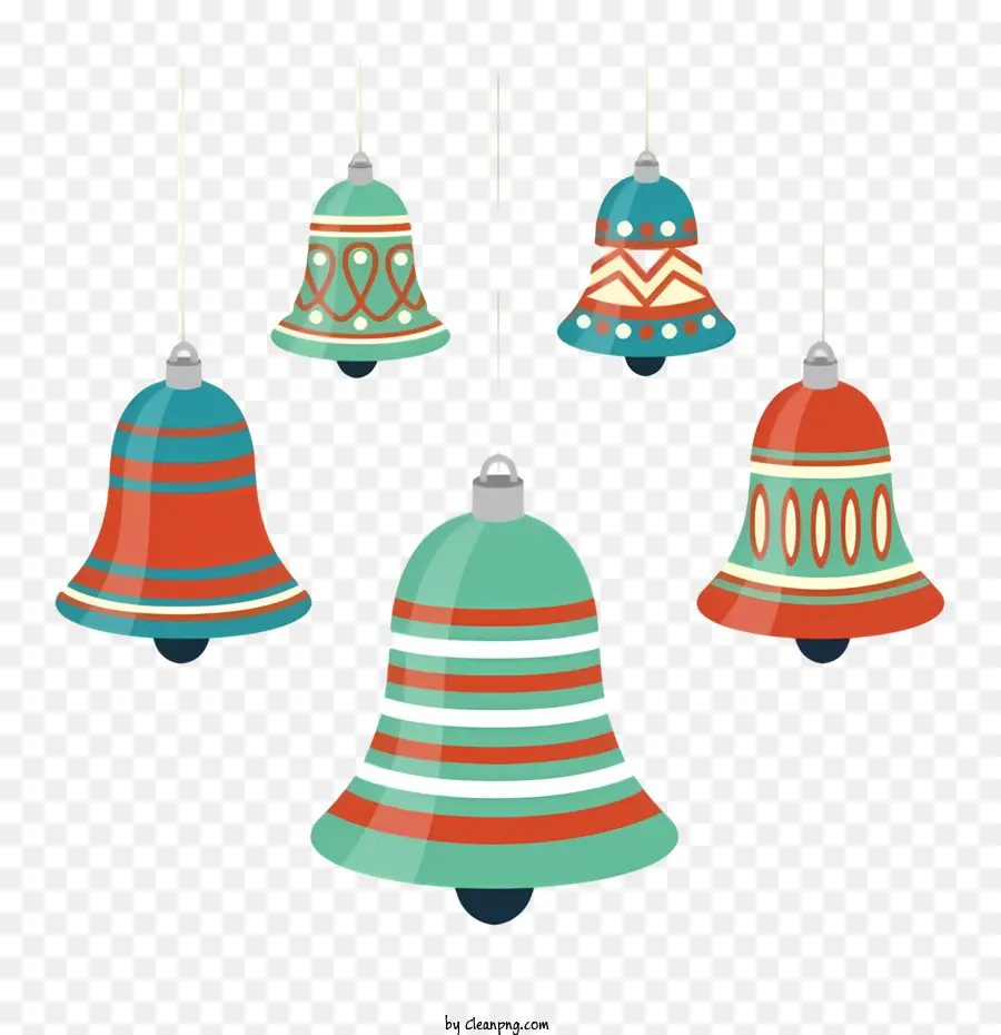 Objets En Forme De Cloche，Cloches De Noël PNG