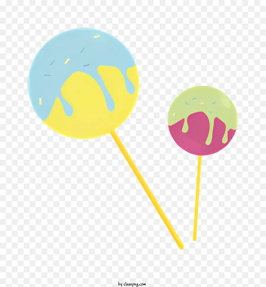 Sucette De Bonbons，Sucettes Colorées PNG