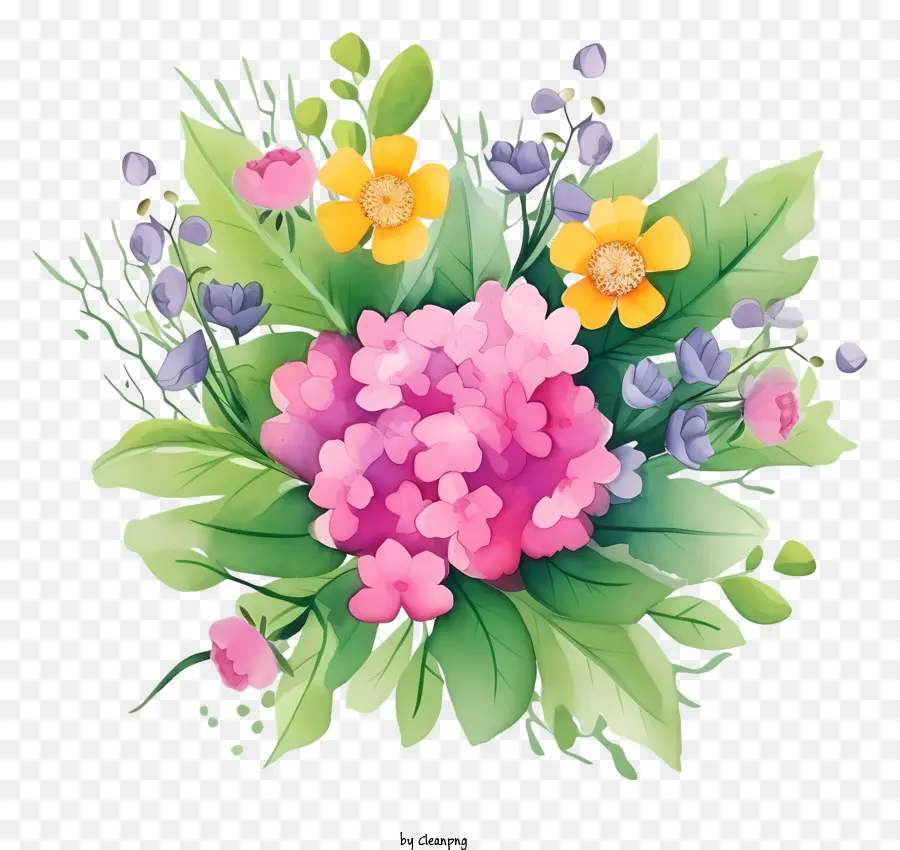 Bouquet，Fleurs Roses PNG