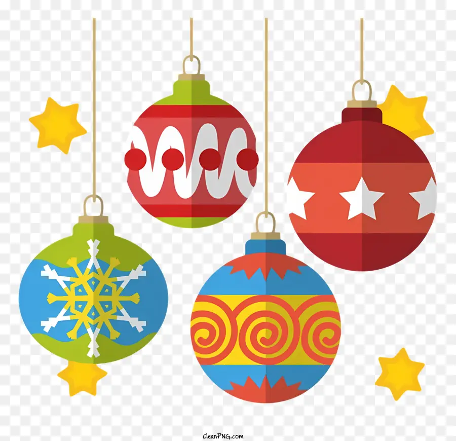 Décorations De Noël，Babioles PNG