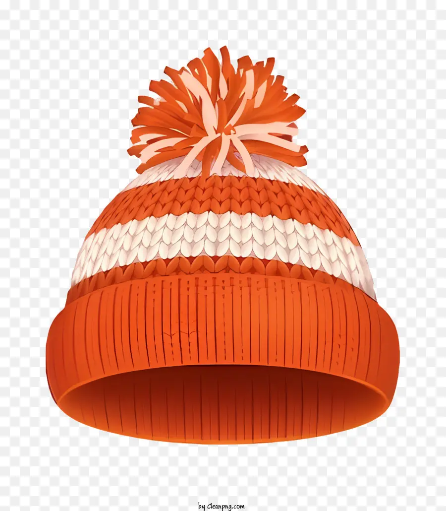 Bonnet Tricoté，Bonnet Tricoté Orange PNG