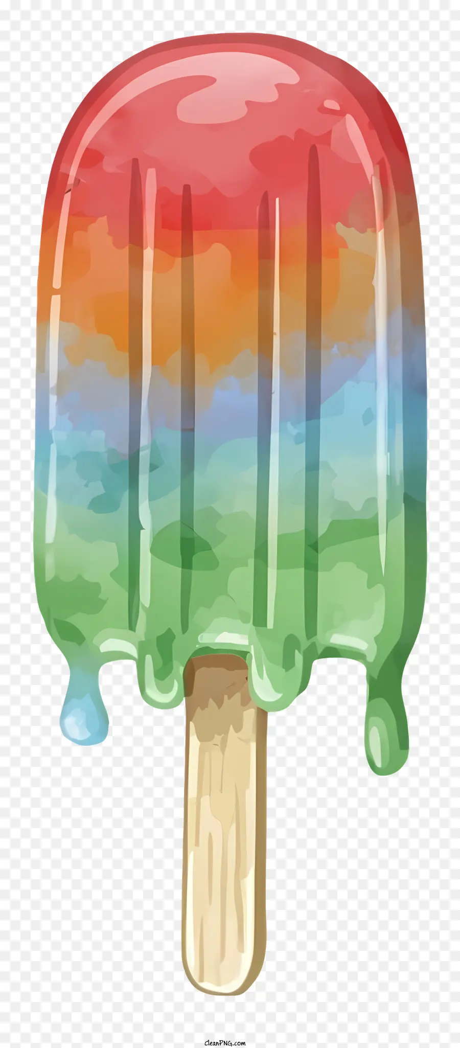 Glace Arc En Ciel，Glace Glacée PNG