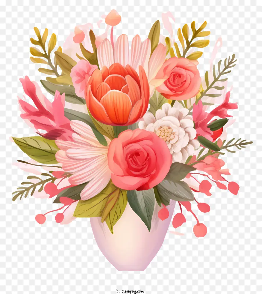 Bouquet De Fleurs，Fleurs Colorées PNG