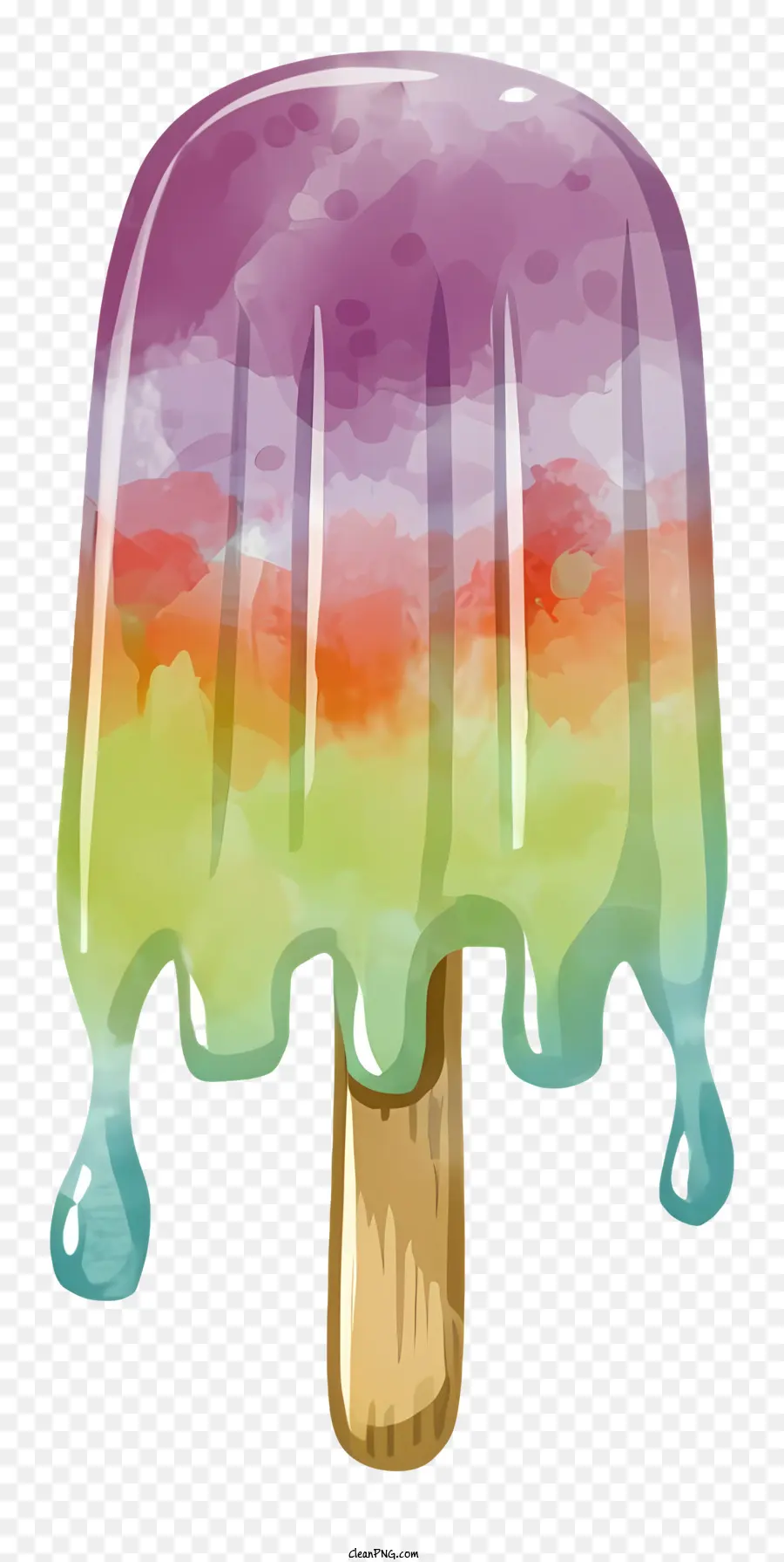 Glace Arc En Ciel，Glace Glacée PNG