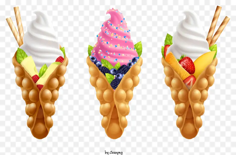 Cornets De Gaufres，Cornets De Glace PNG