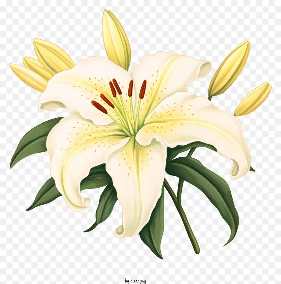 Lys Blanc，Fleur PNG