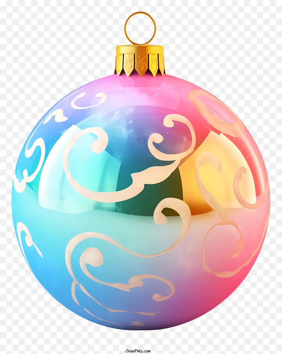 Ornement De Noël，Modèle De Tourbillon Coloré PNG