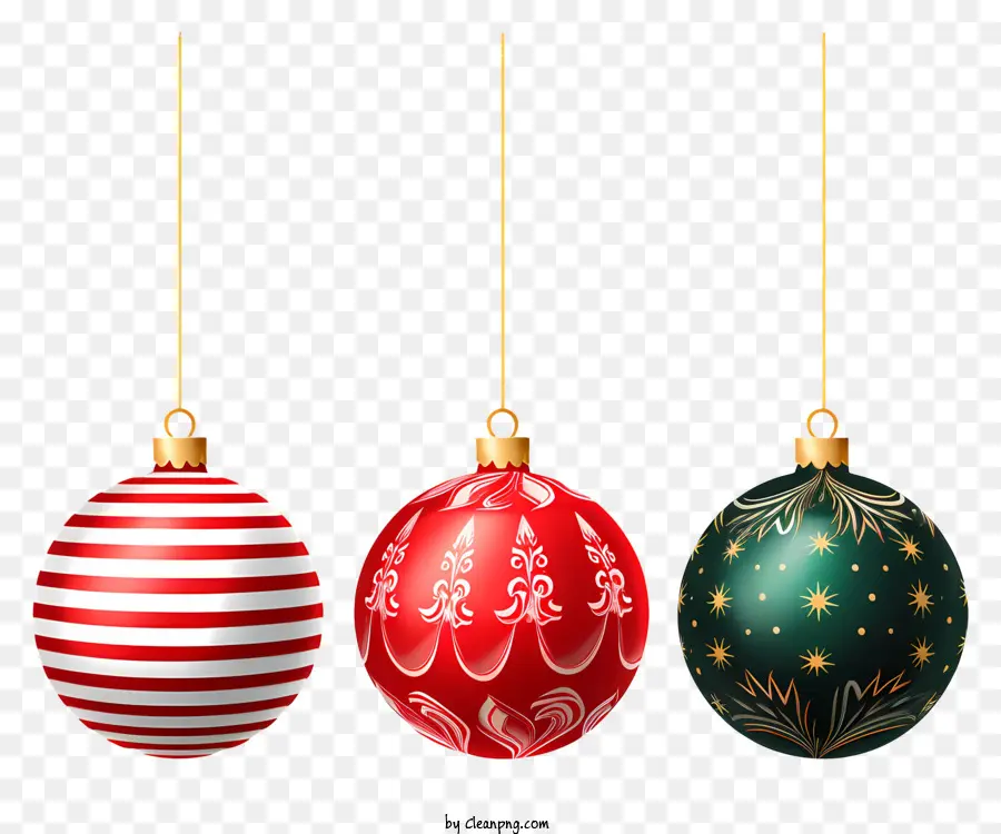 Décorations De Noël，Rouge PNG