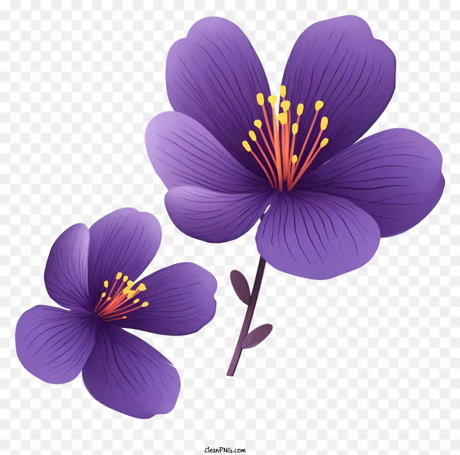 Fleurs Violettes，Fleur Violette PNG