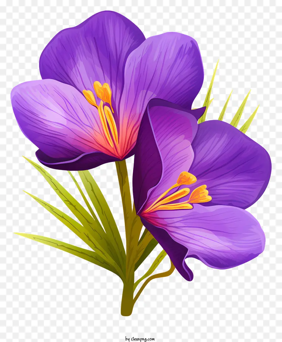 Crocus Violet，La Photographie De Fleurs PNG