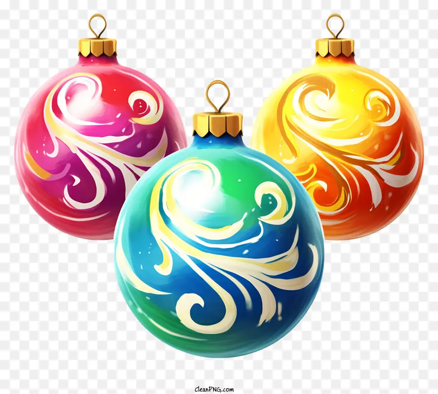 Des Décorations De Noël，Décorations Colorées PNG