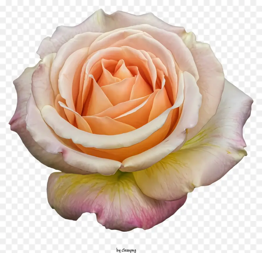Orange Rose，Pétales PNG