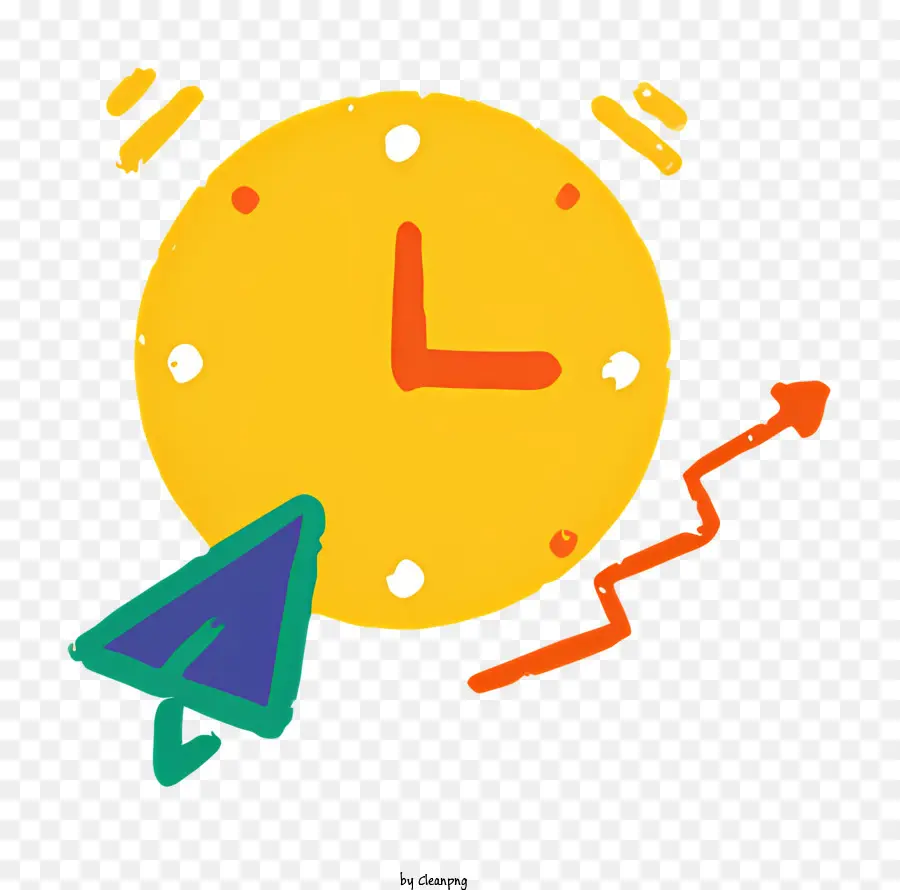 Horloge，Horloge Jaune PNG