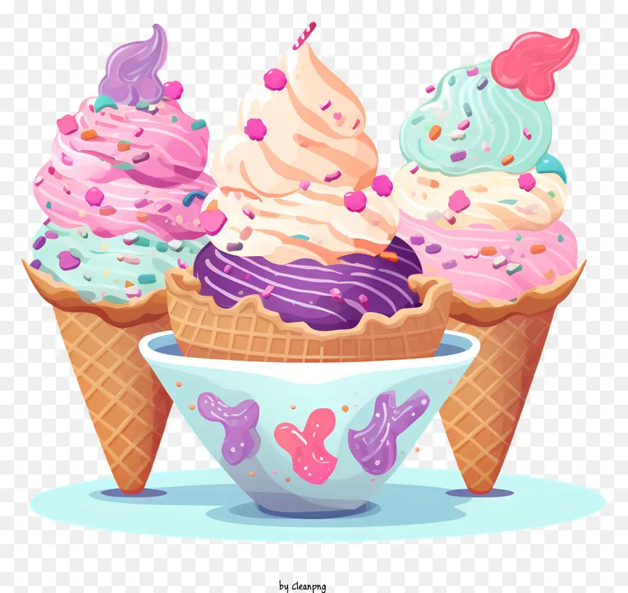 Cornets De Glace，Glace PNG