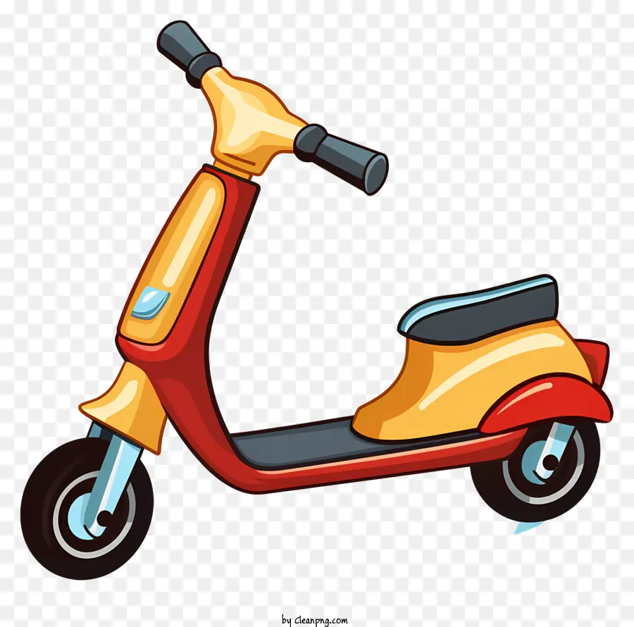 Cyclomoteur De Dessin Animé，Scooter PNG