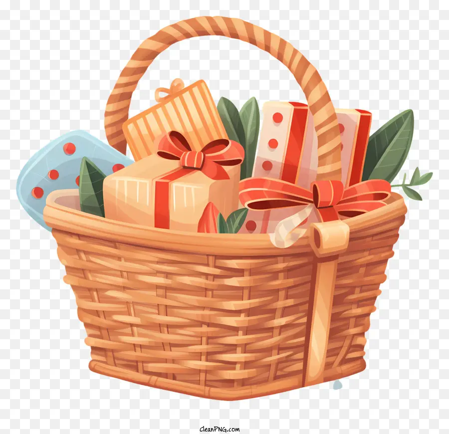 Panier Cadeau，Panier PNG