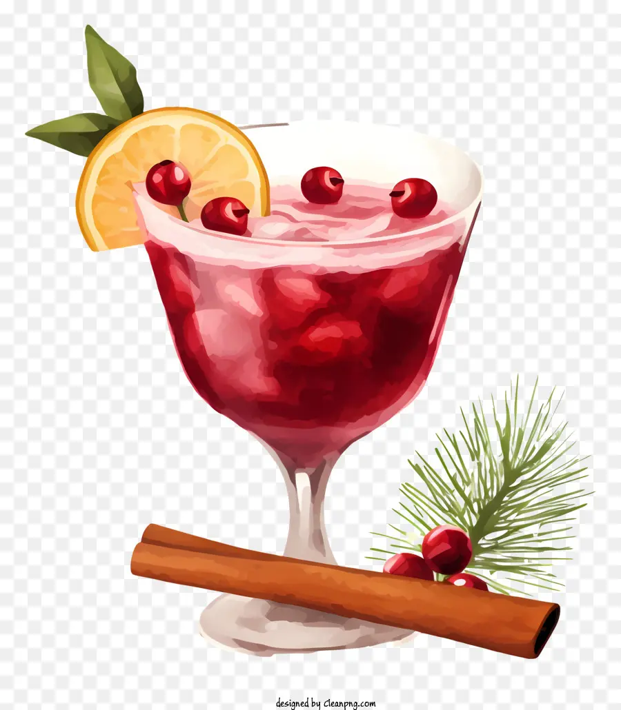 Cocktail Rouge，Sirop De Fruits PNG