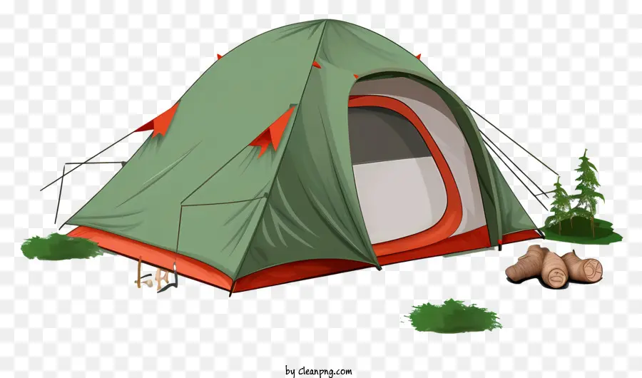 Tente De Camping，Tente Orange PNG