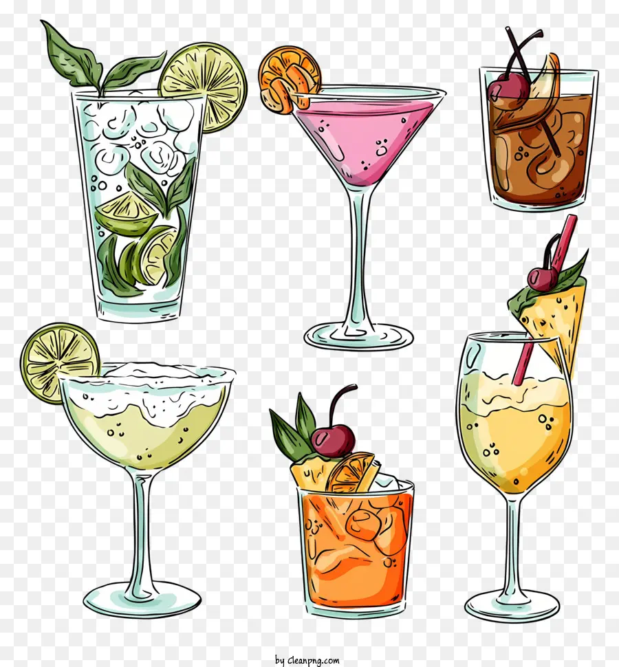 Cocktails，Boissons Aigres PNG