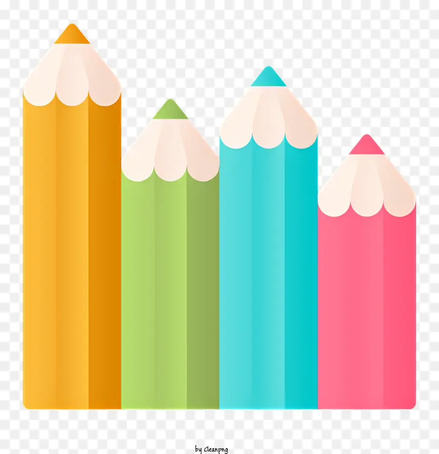 Crayons，Crayons Colorés PNG