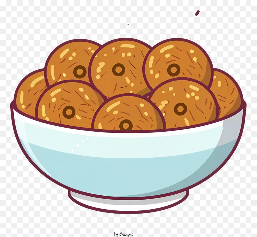 Dessin Animé Donuts，Bleu Bol PNG