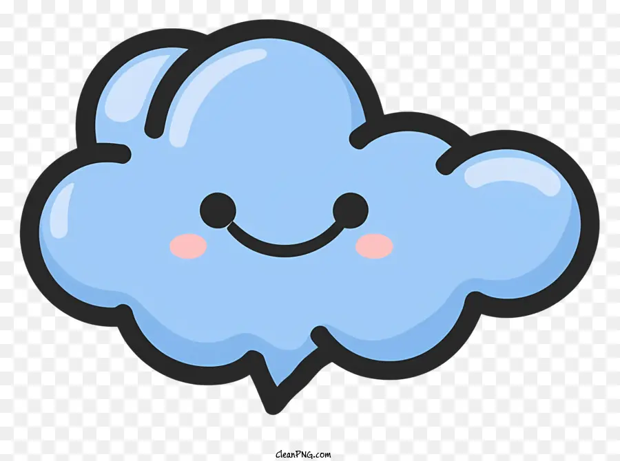 Nuage Souriant，Heureux PNG