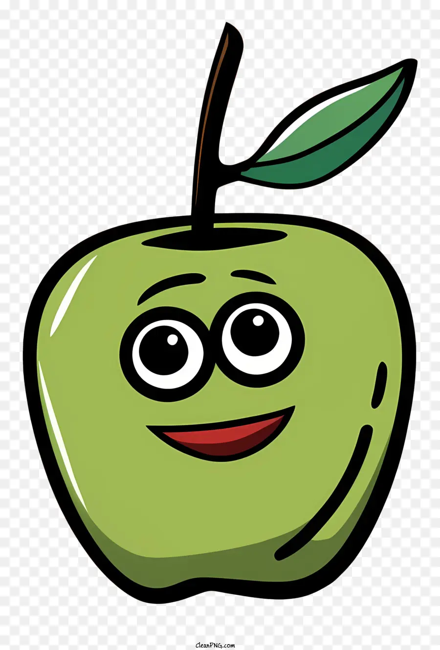 La Pomme Verte，Souriant Apple PNG