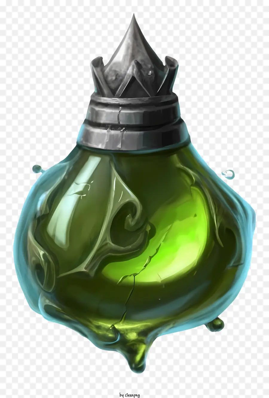 Bouteille Verte，Potion Verte PNG