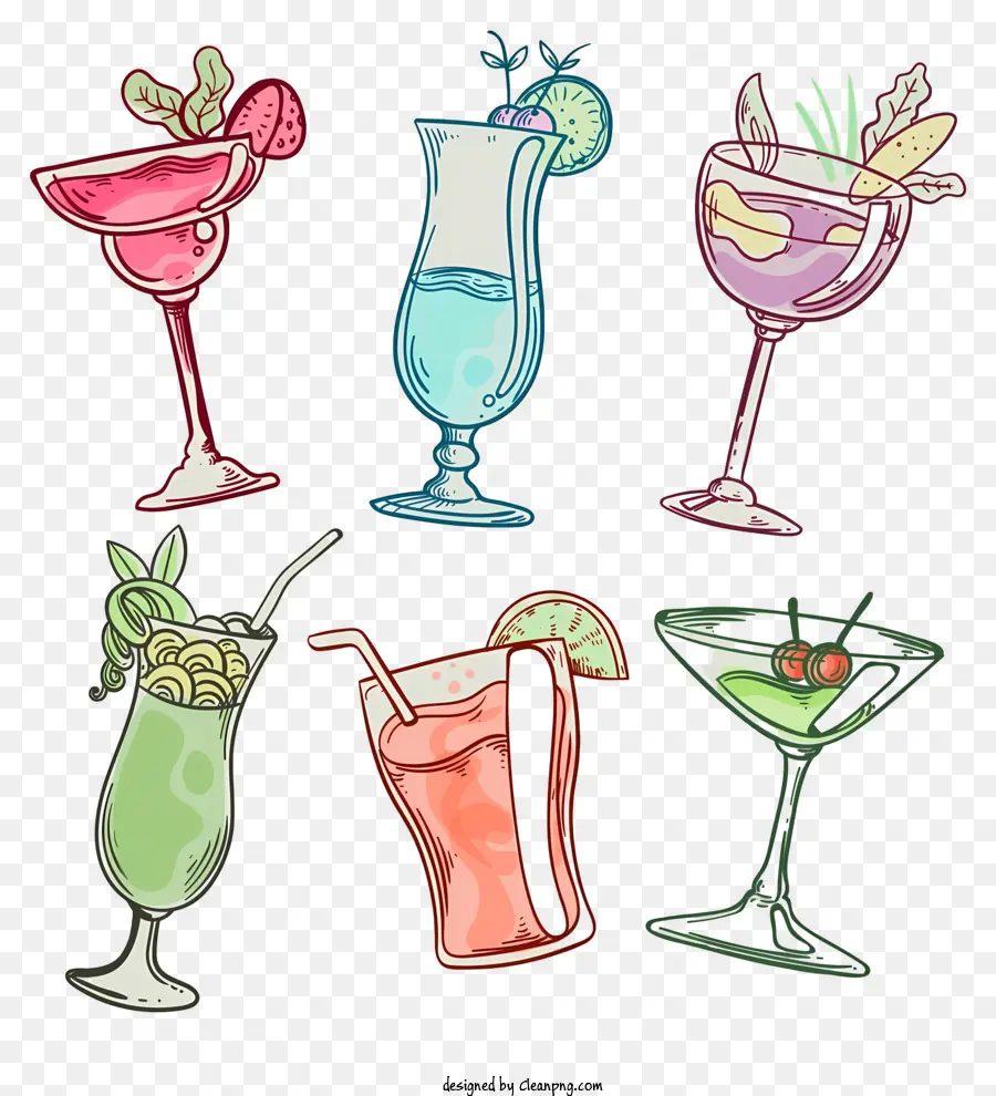 Cocktails，Boissons PNG