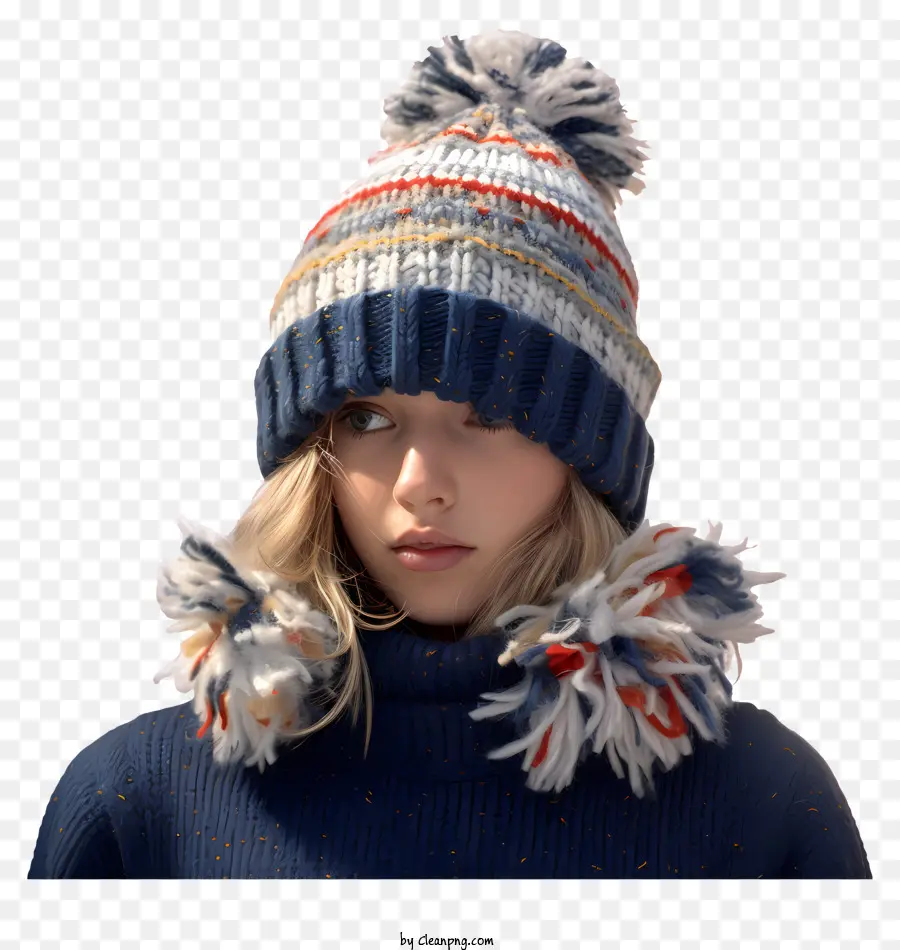 Pull En Tricot，Chapeau D'hiver PNG