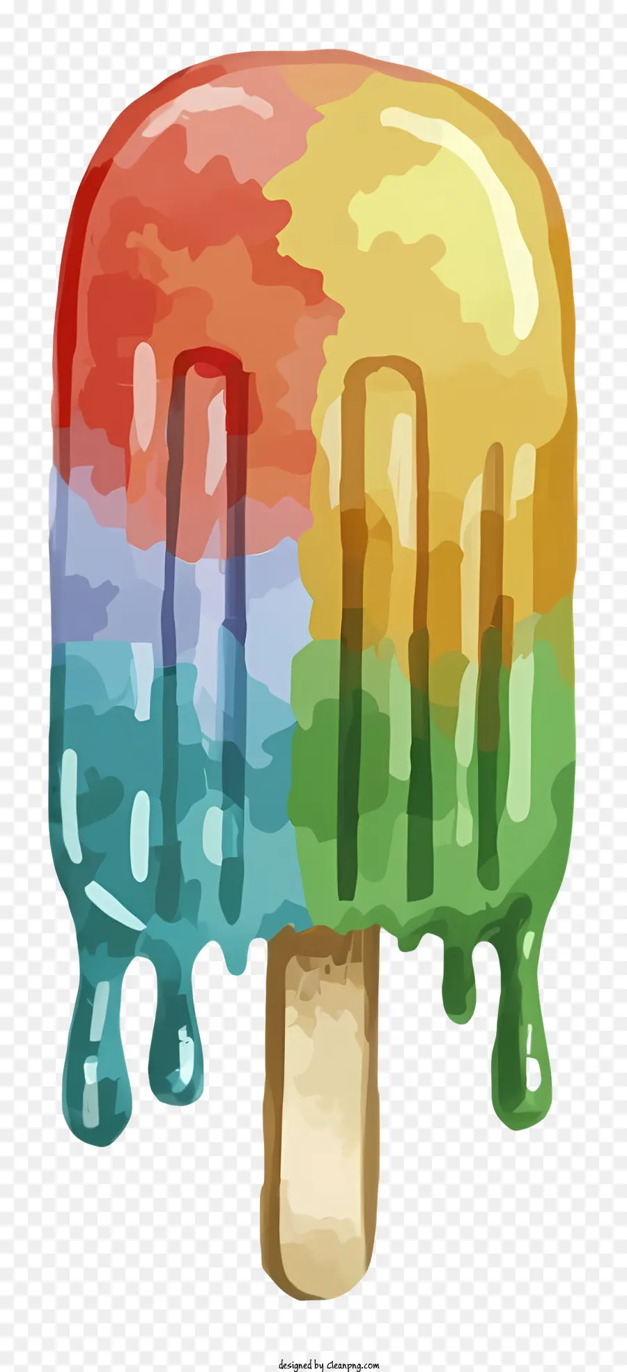 Popsicle，Illustration Aquarelle PNG