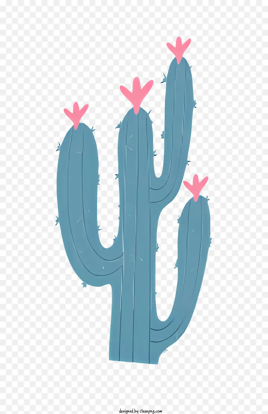 Cactus Avec Des Fleurs Roses，Cactus épineux PNG
