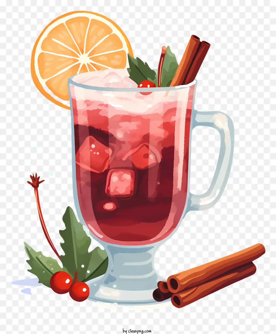 Vin Chaud，Verre De Vin Chaud PNG