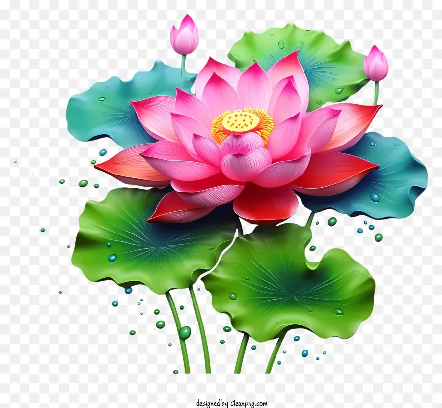 Fleur De Lotus Rose，Fleur De Lotus PNG