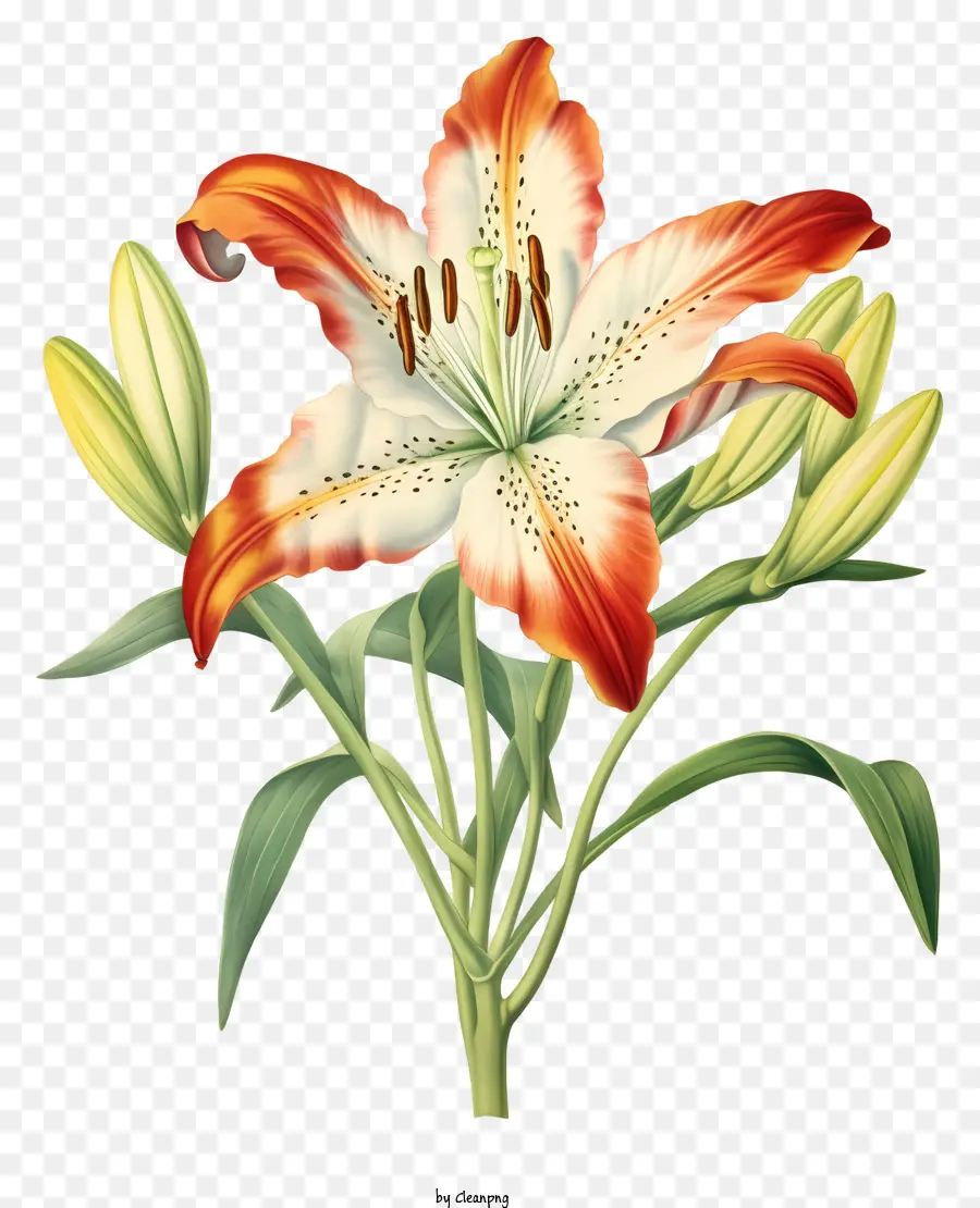 Fleur De Lys，Lys Orange PNG