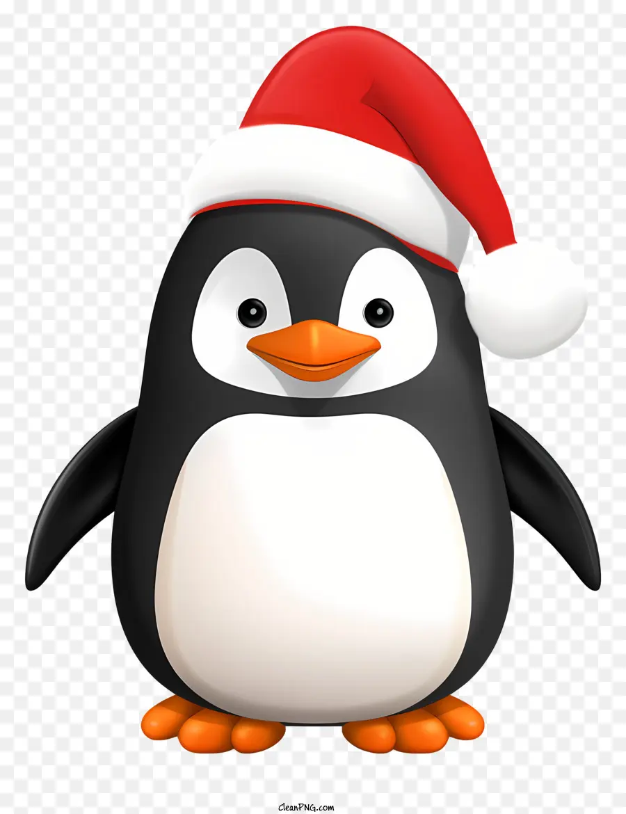 Cartoon Pingouin，Chapeau De Santas PNG