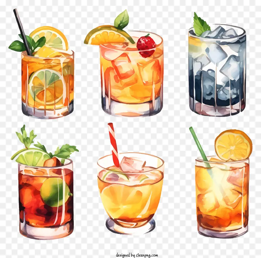 Cocktails，Jus De Fruits PNG